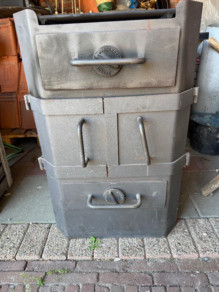 Gietijzeren houtkachel, Huis en Inrichting, Kachels, Ophalen, Gebruikt, Houtkachel, Vrijstaand