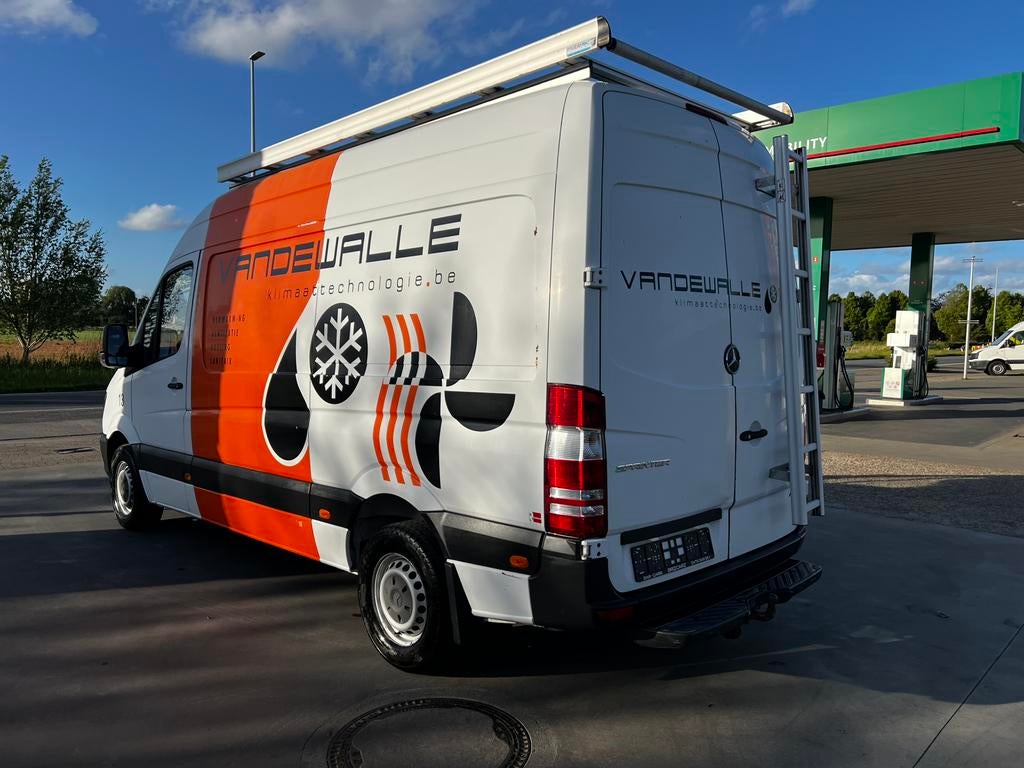 Mercedes Sprinter,airco,trekhaak,eerste eigenaar, Auto's, Euro 5, Zwart, 4 cilinders, Wit