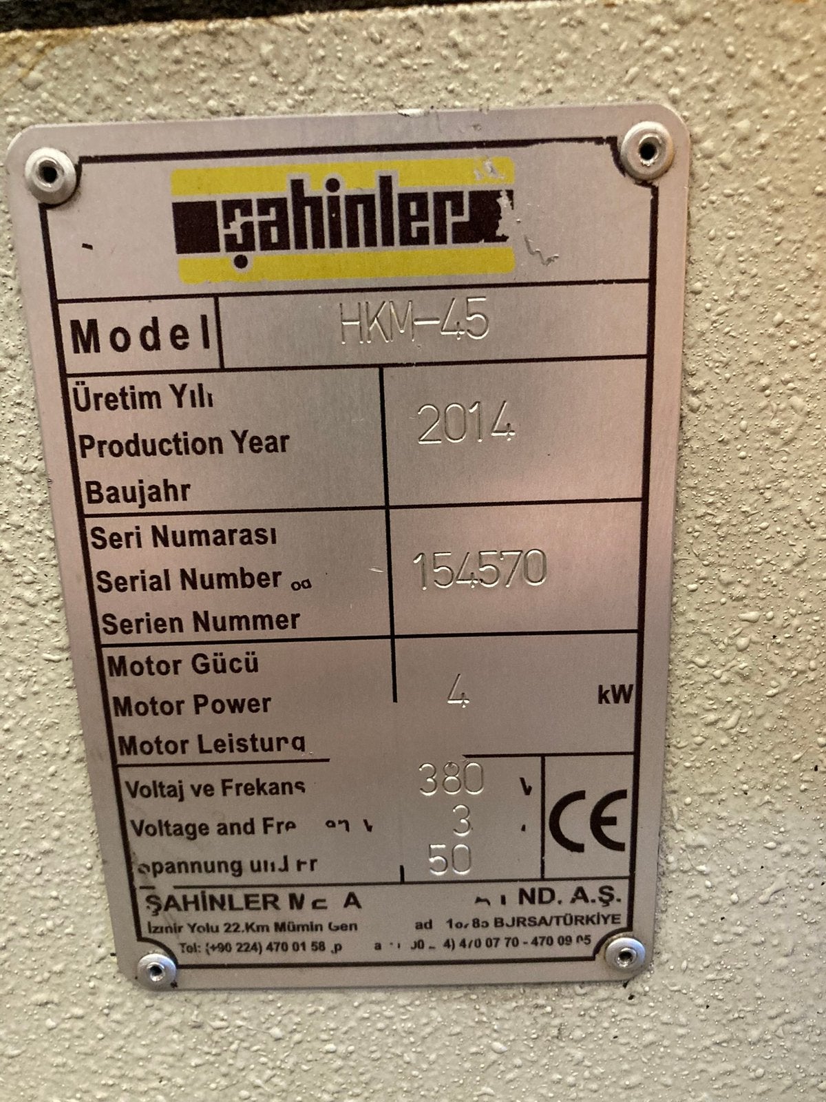 Hydraulische pons/knip machine sahinler., Ophalen, Zo goed als nieuw