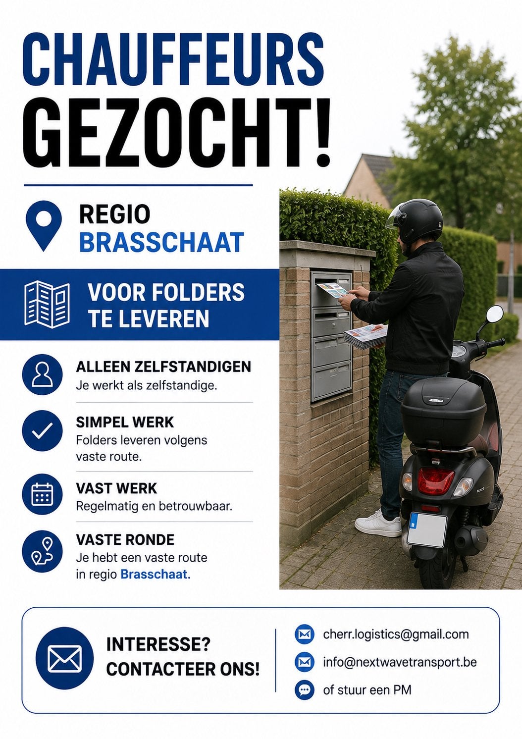 Folders bezorgen