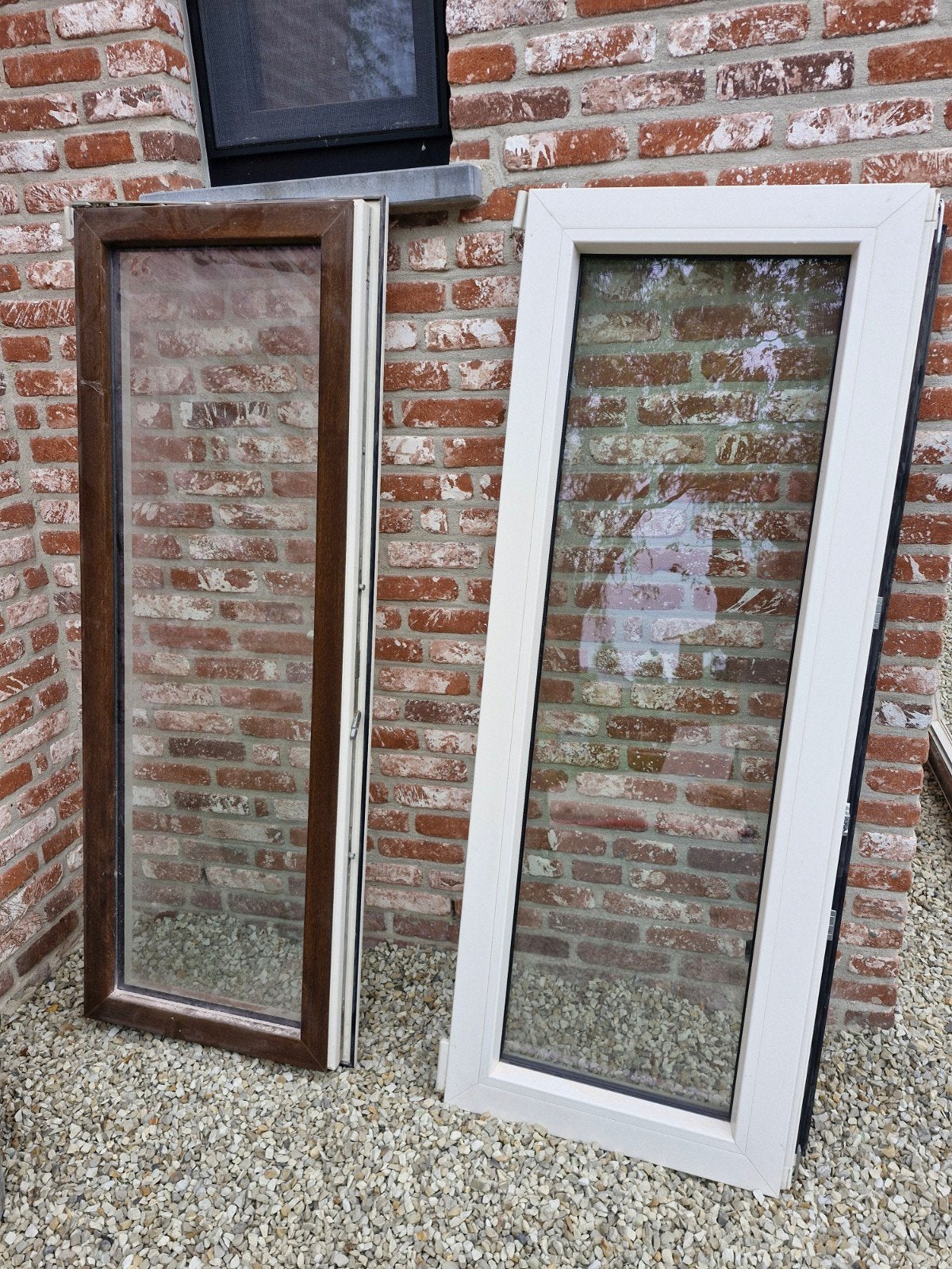 Fenêtre en 2 parties, double vitrage, Bricolage & Construction, Double vitrage, 160 cm ou plus, Fenêtre de façade ou Vitre, Enlèvement