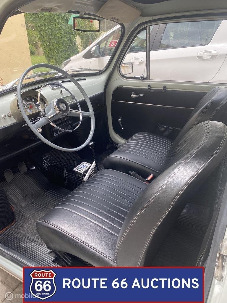 SEAT 600 E | 1972 | Route 66 Auctions, Auto's, Oldtimers, Zwart, Bedrijf, Handgeschakeld, Overige carrosserie