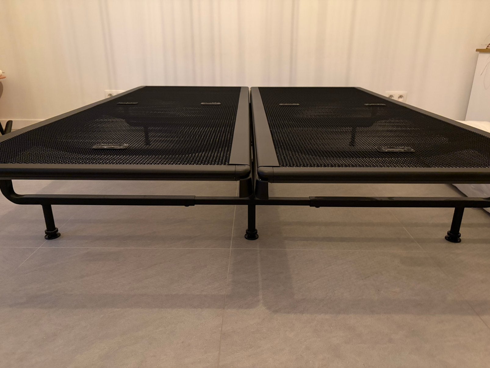 Auping spiraalbodems (2 maal 80x200cm) met onderstel, Huis en Inrichting, Ophalen, Gebruikt, Tweepersoons, 80 cm