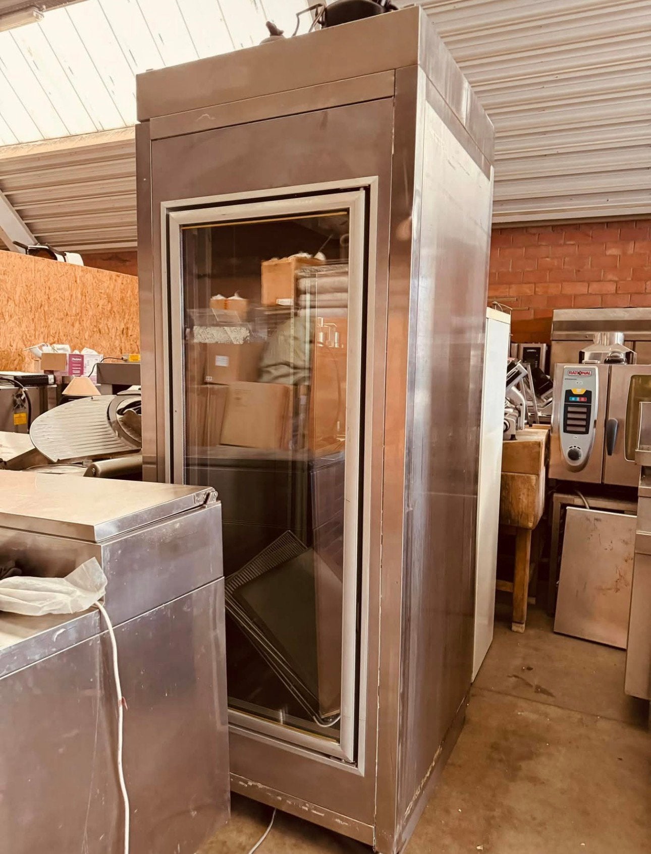 Horeca Vrieskast RVS 93x93x2030(h)mm  bezorging mogelijk, Enlèvement ou Envoi, Comme neuf, Congélateur