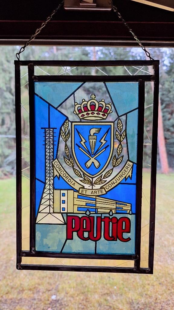 Sierraam, glas in lood, Ophalen of Verzenden, Landmacht, Overige typen