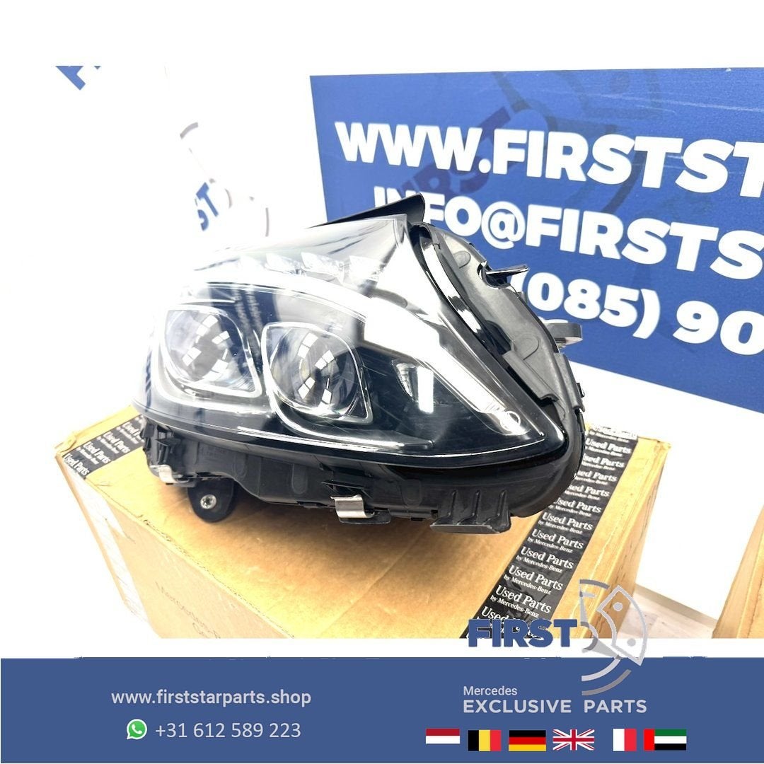 W205 ILS LED Koplamp RECHTS Mercedes C Klasse 2014-2019 ORIG, Utilisé, -, -, Enlèvement ou Envoi