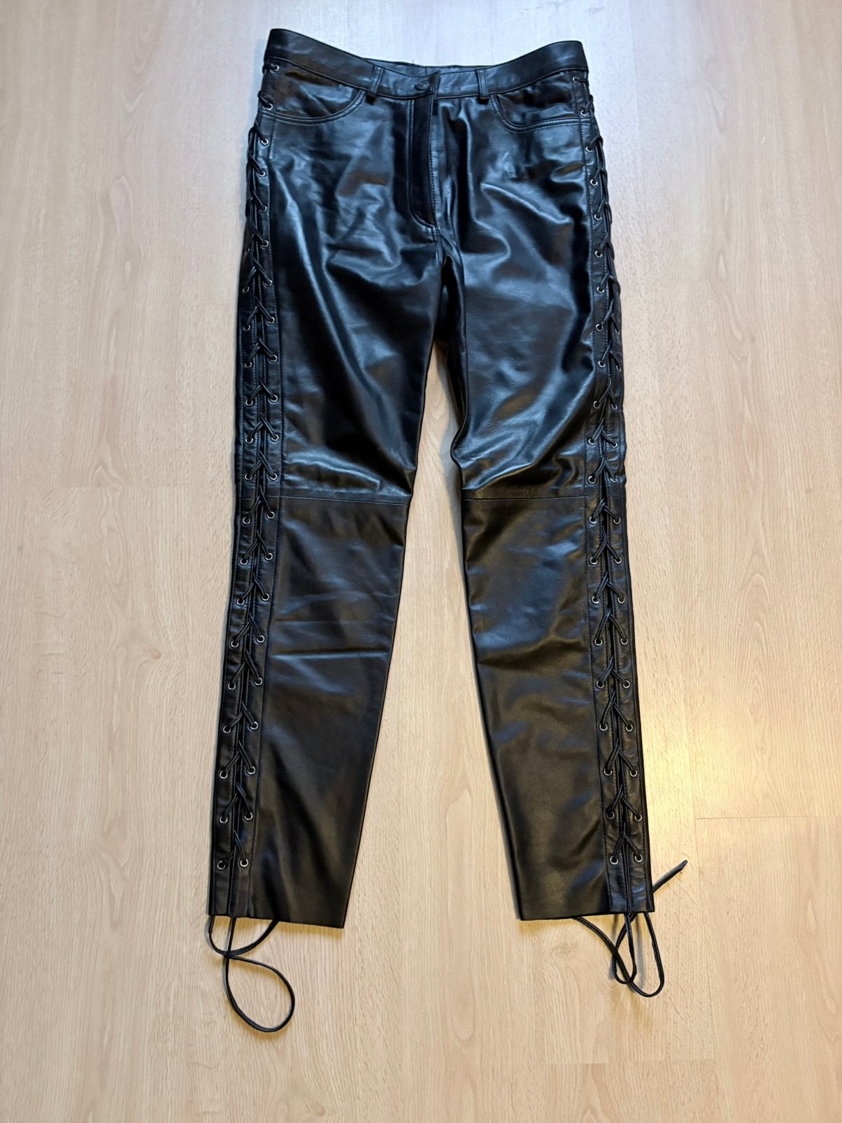 Broek met veters( leder), Enlèvement, Neuf, sans ticket, Femmes, Pantalon | cuir