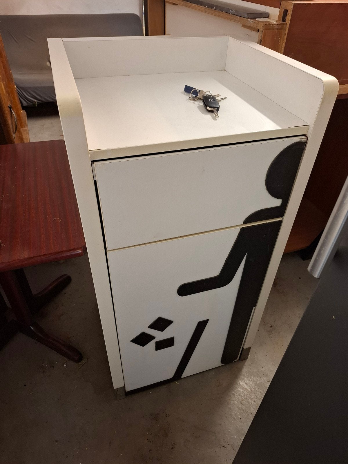 Lot de 2 poubelles d'intérieur / meubles de tri sélectif pro, Enlèvement ou Envoi, Comme neuf
