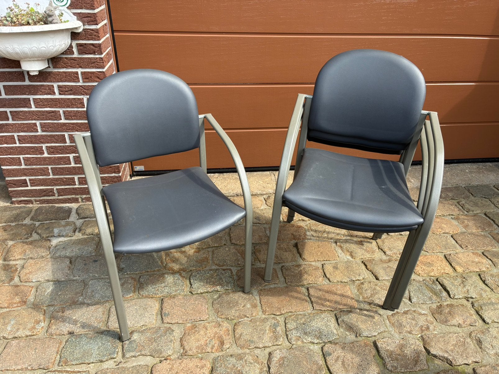 Stoelen, Enlèvement, Utilisé, Gris, Métal