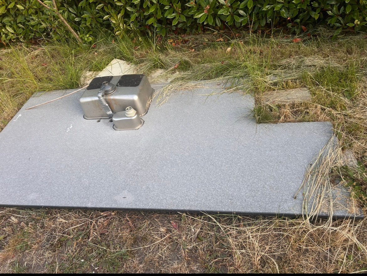 Te koop granieten keukenbladen van 3 cm dik, Jardin & Terrasse, Enlèvement, Comme neuf