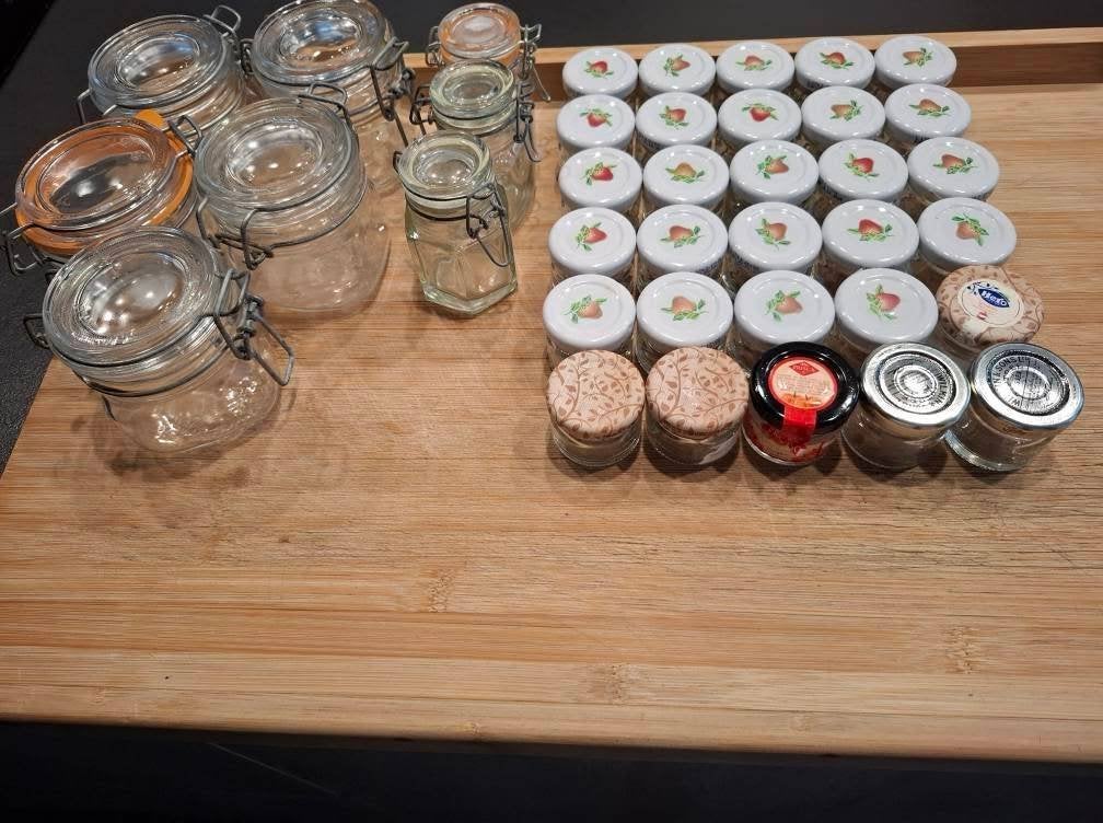 lot confituur en Weck bokalen, Autres types, Enlèvement, Comme neuf, Verre