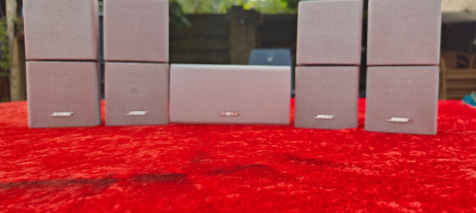 Bose dubbele Cube luidsprekers 5x zilvergrijs, Ophalen of Verzenden