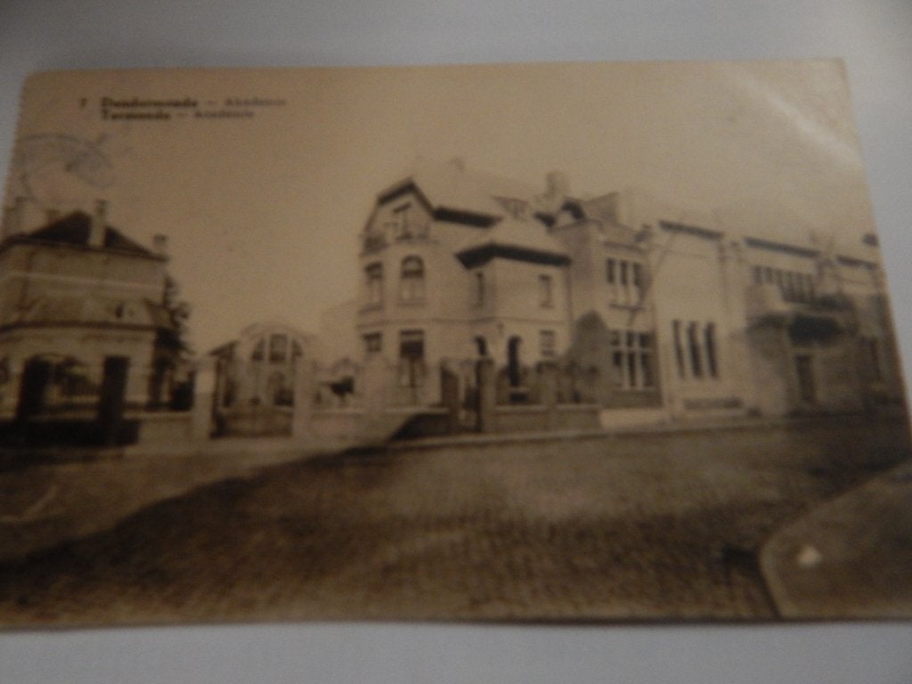 POSTKAART AKEDEMIE DENDERMONDE, Verzamelen, Postkaarten | België, Ophalen of Verzenden, Oost-Vlaanderen