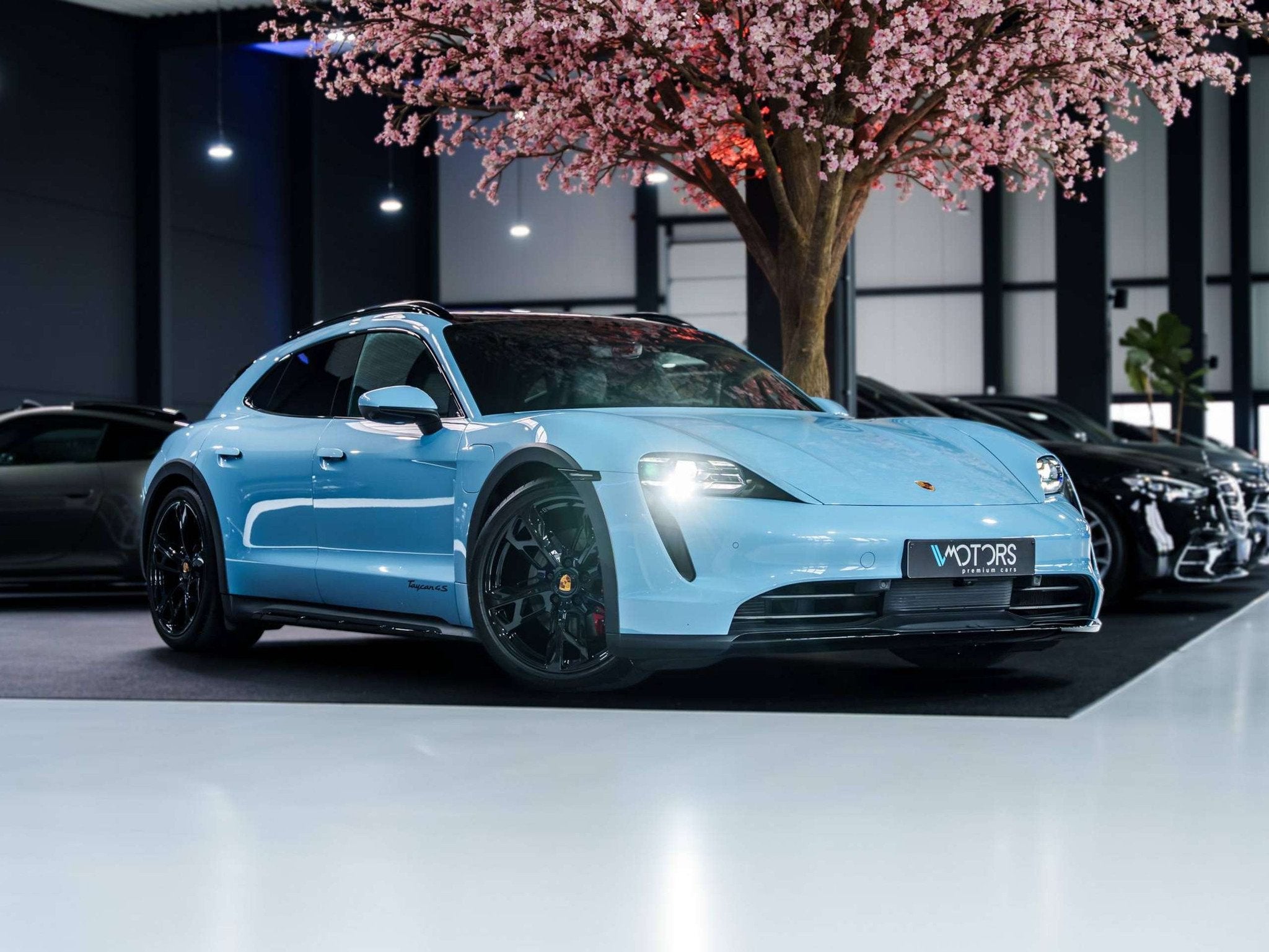 Porsche Taycan 4S Cross Turismo - Frozen Blue - 21" - Sport, Cuir, Achat, Entreprise, Noir