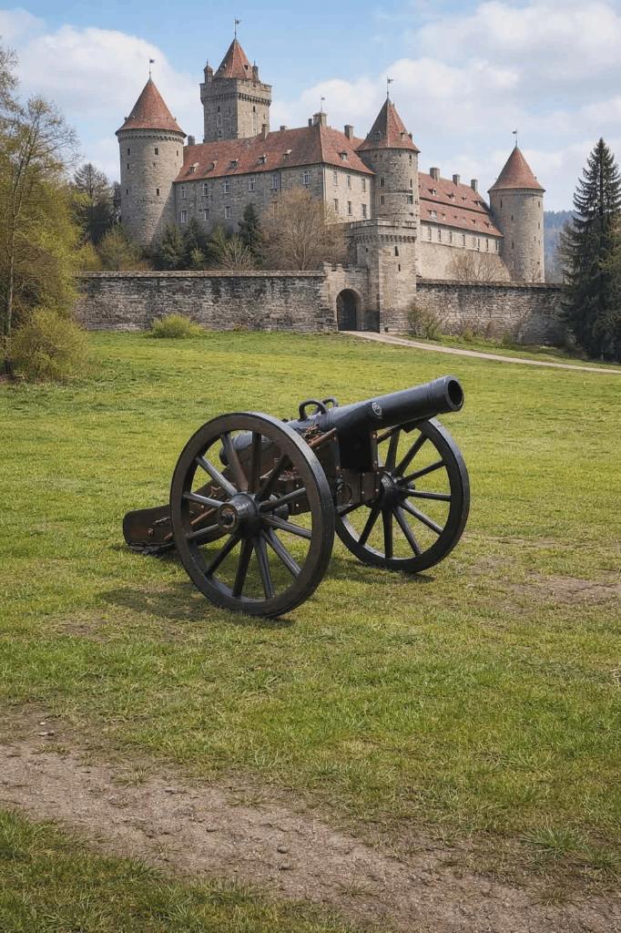 Offre exceptionnelle Feldkanone – bronzefarbene Kanone, Enlèvement ou Envoi, Armée de terre, Autres types