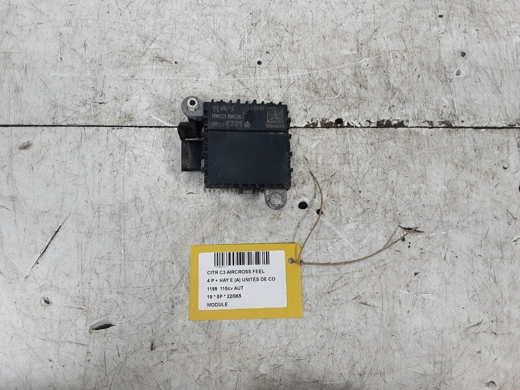 UNITE ELECTRONIQUE C3 Aircross I (2C / 2R) (9833472180), Citroën, Kontakt-citroen@citroen.com, Utilisé, Citroën Deutschland GmbH