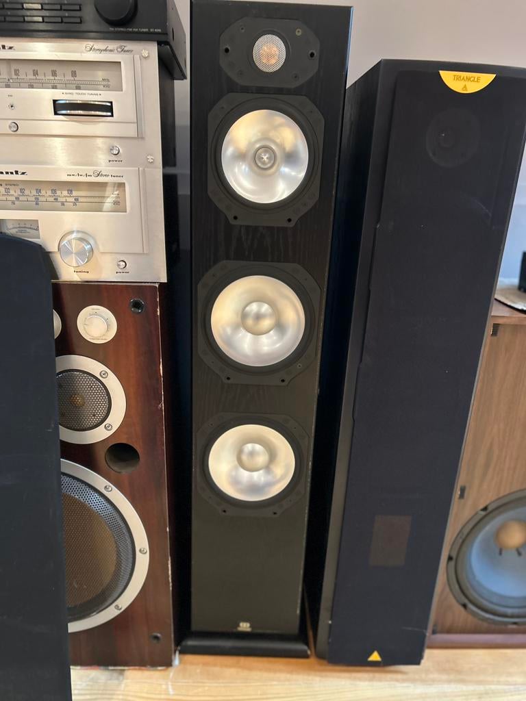 enceintes colonne Monitor Audio Silver 10, Audio, Tv en Foto, Luidsprekerboxen, Zo goed als nieuw, 120 watt of meer, Front, Rear of Stereo speakers
