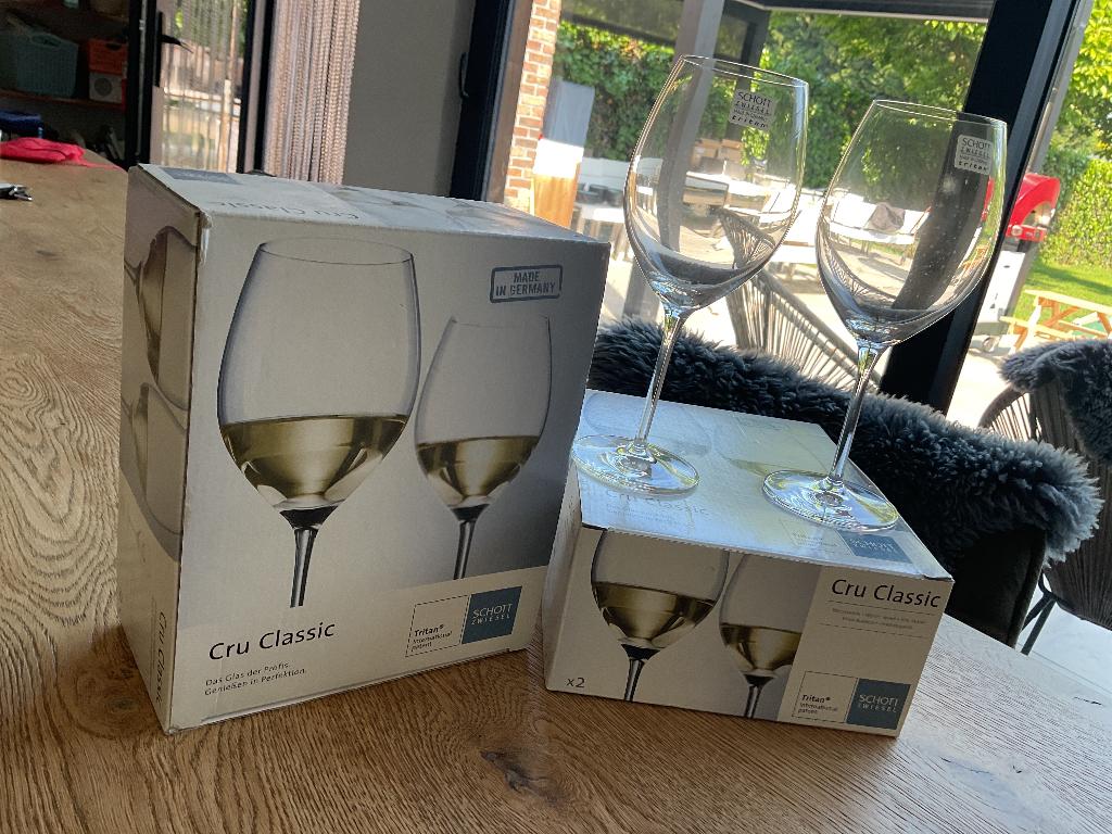 Schott zwiesel witte wijnglas 4 stuks, Enlèvement, Neuf