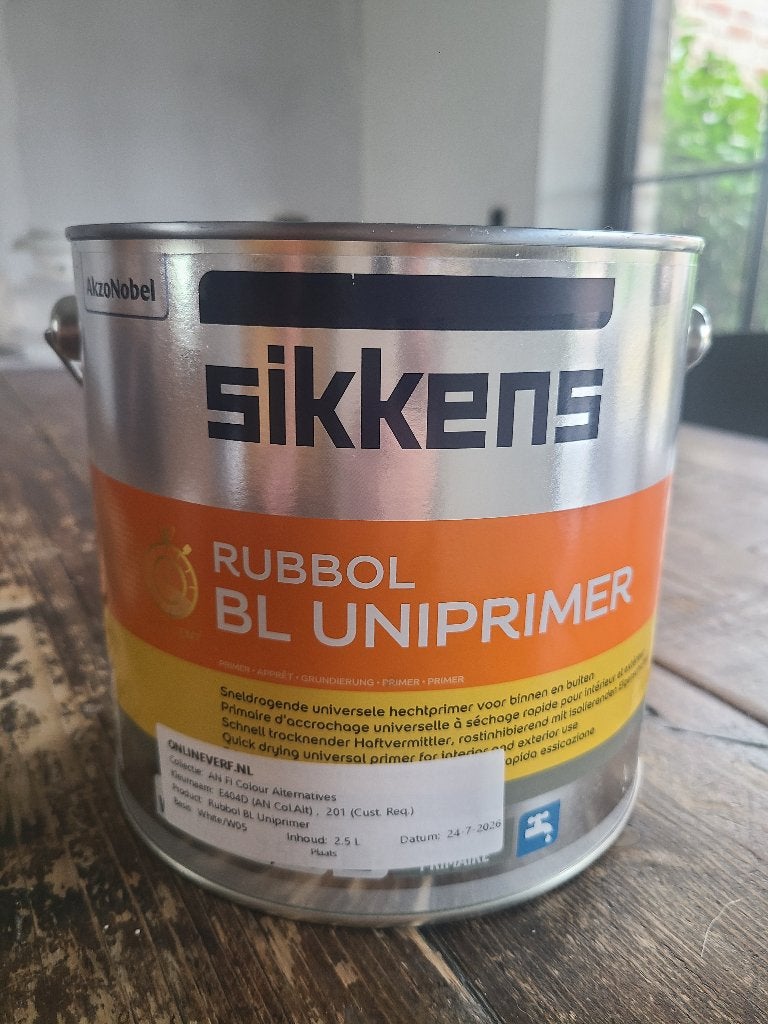 Sikkens rubbol uniprimer kleur caffe latte, Ophalen, Nieuw, Verf, Grijs