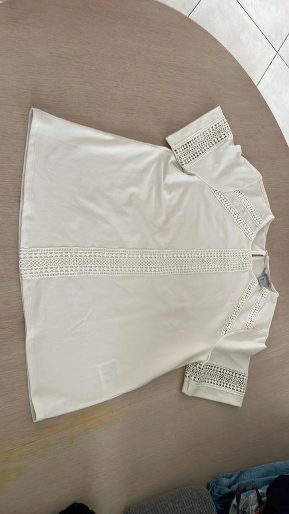 Blouse voor dames, Kleding | Dames, Wit, Ophalen of Verzenden, Zo goed als nieuw, Korte mouw