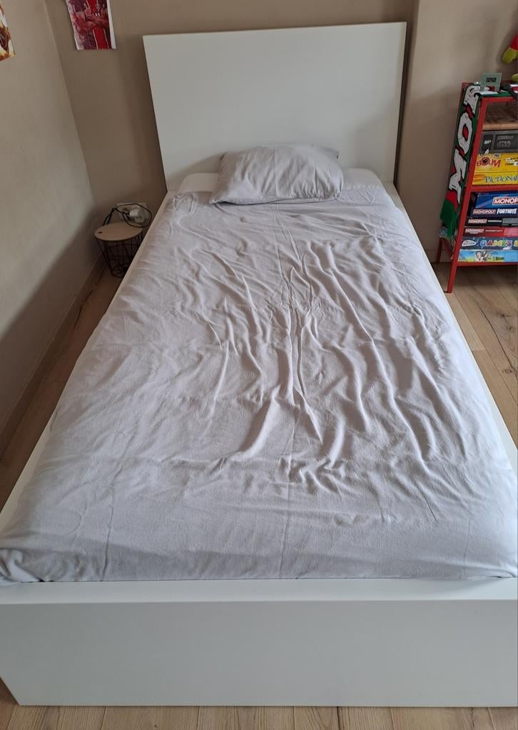 Lits IKEA MALM 90x200, Wit