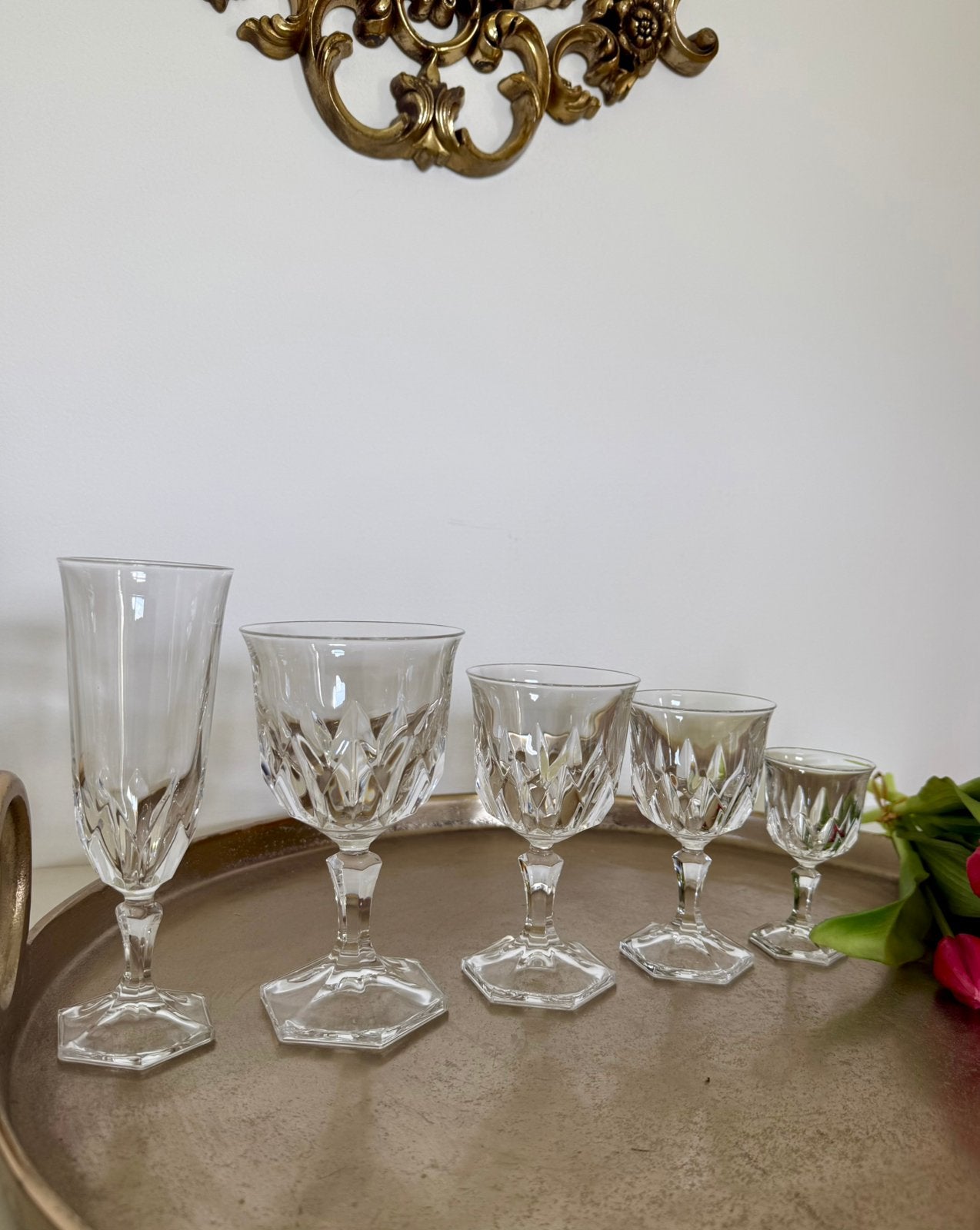 Cristal d’arques glazen set, Ophalen, Zo goed als nieuw