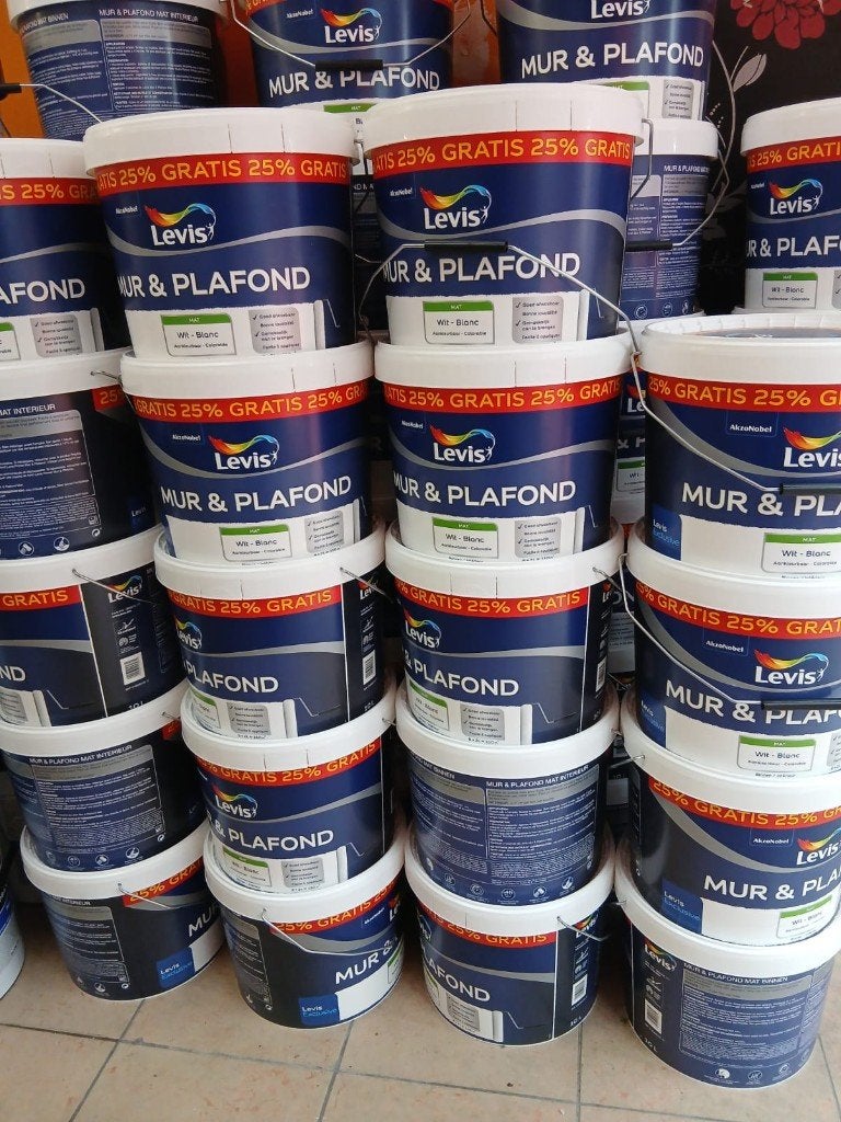 PROMO WAND- EN PLAFONDVERF — LEVIS 10L, Ophalen, Wit, Nieuw, Verf
