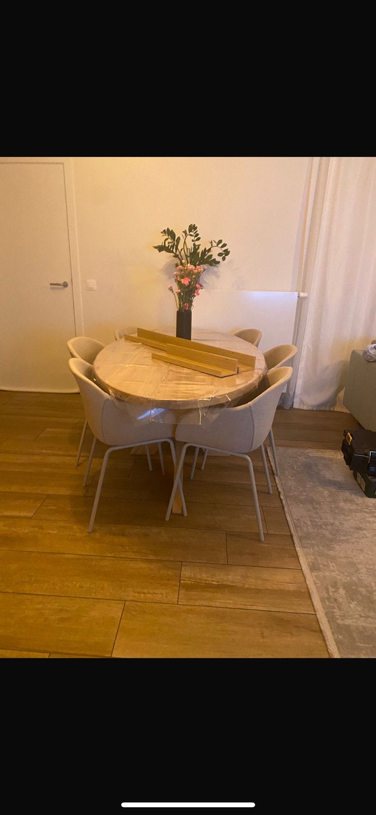 Ovaal Eiken eettafel 200cm, Ophalen, Ovaal