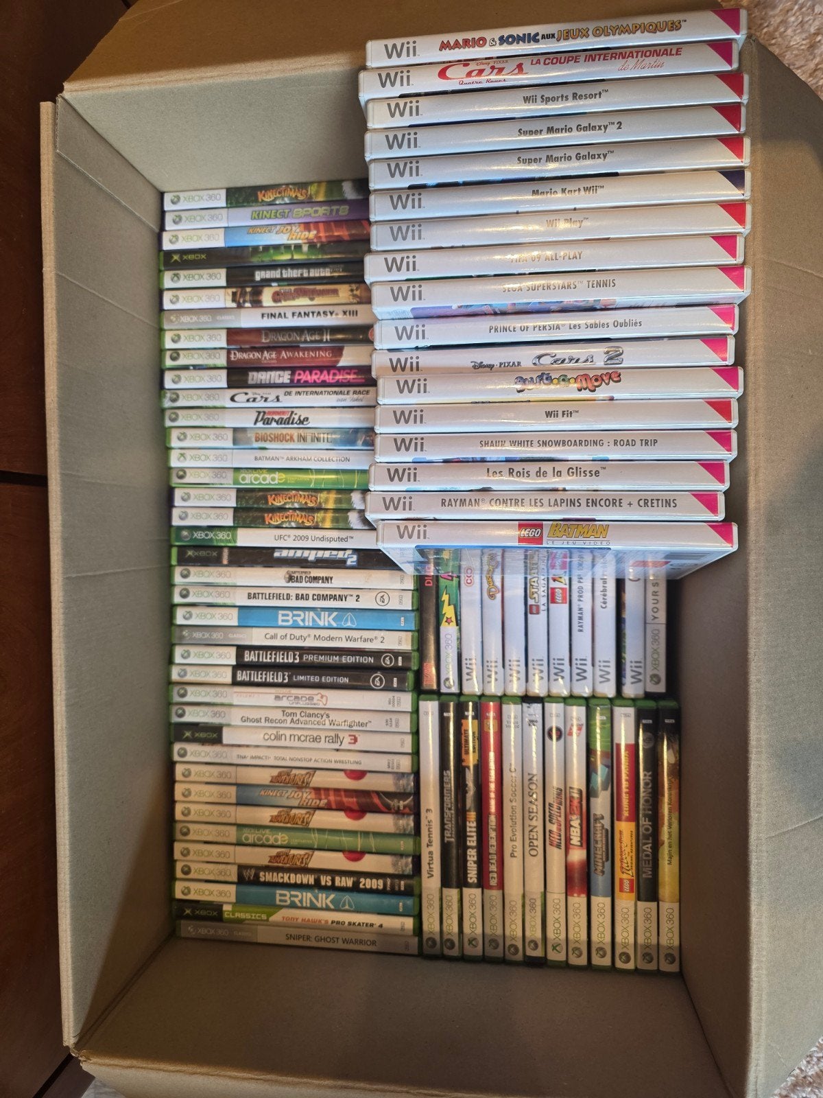 Lot de jeux pour Xbox 360 et Wii, Enlèvement, Utilisé
