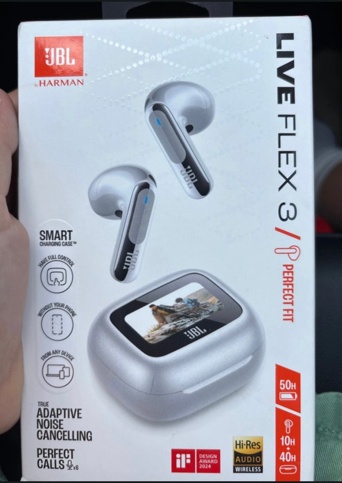 Jbl live flex 3 nieuw met prijskaartje, Enlèvement, Neuf, Argent, JBL
