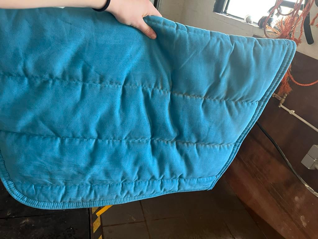 Blauw dressuur dekje, Dieren en Toebehoren, Ophalen, Zo goed als nieuw