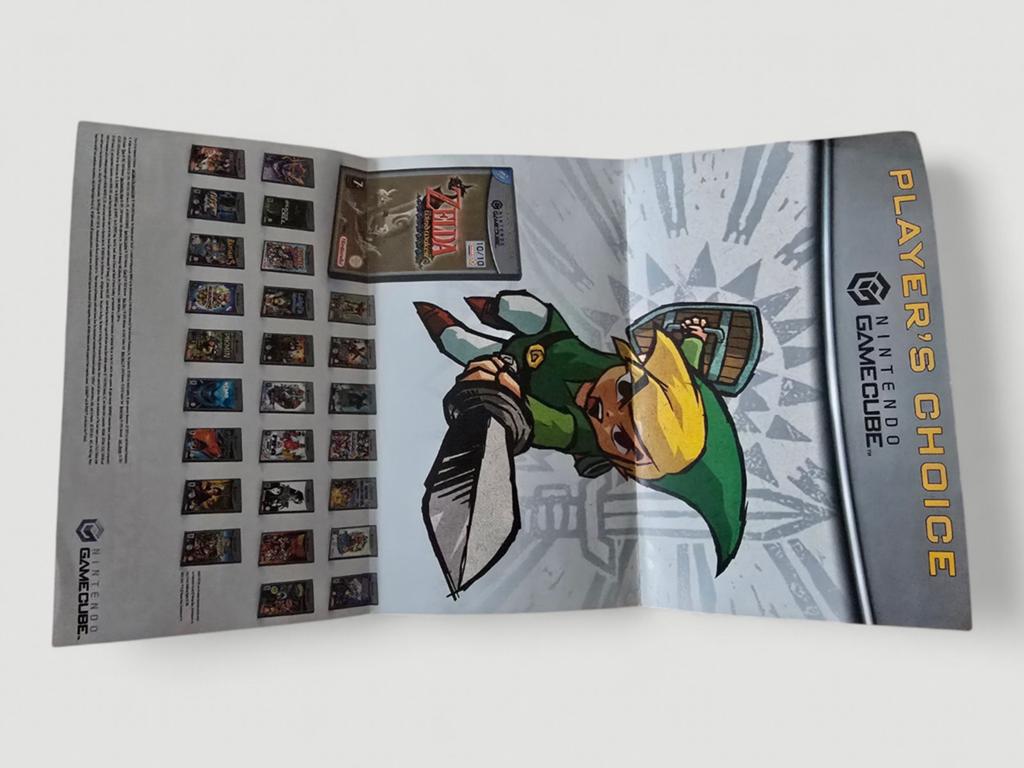 Officiële poster/flyer voor de Nintendo GameCube — Zelda/Mar