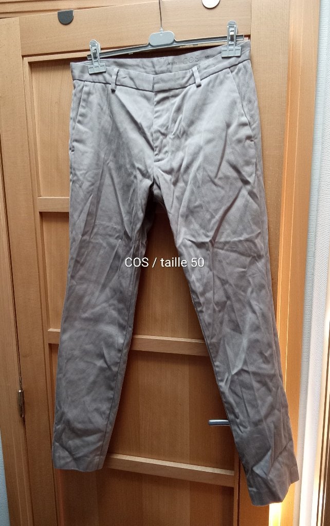 Pantalon homme COS taille 50, Kleding | Heren, Broeken en Pantalons, Ophalen, Maat 48/50 (M), Beige