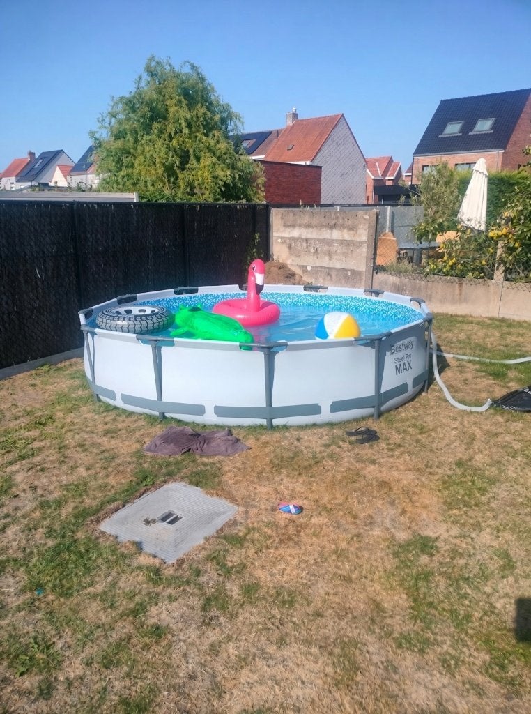 Zwembad bestway 3m66, Ophalen, 80 tot 120 cm, Rond, 300 cm of meer