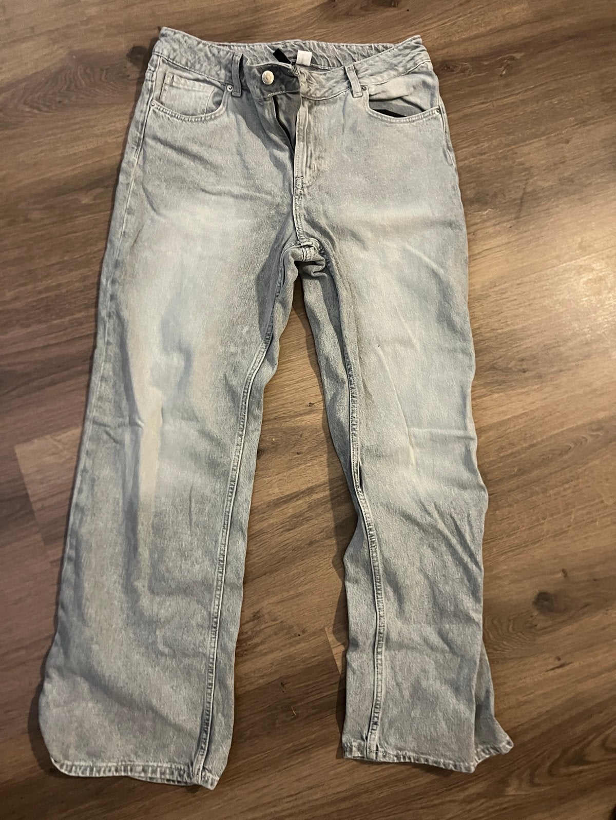 Grijze H&M broek te koop, Kleding | Dames, Spijkerbroeken en Jeans, Ophalen of Verzenden, Zo goed als nieuw