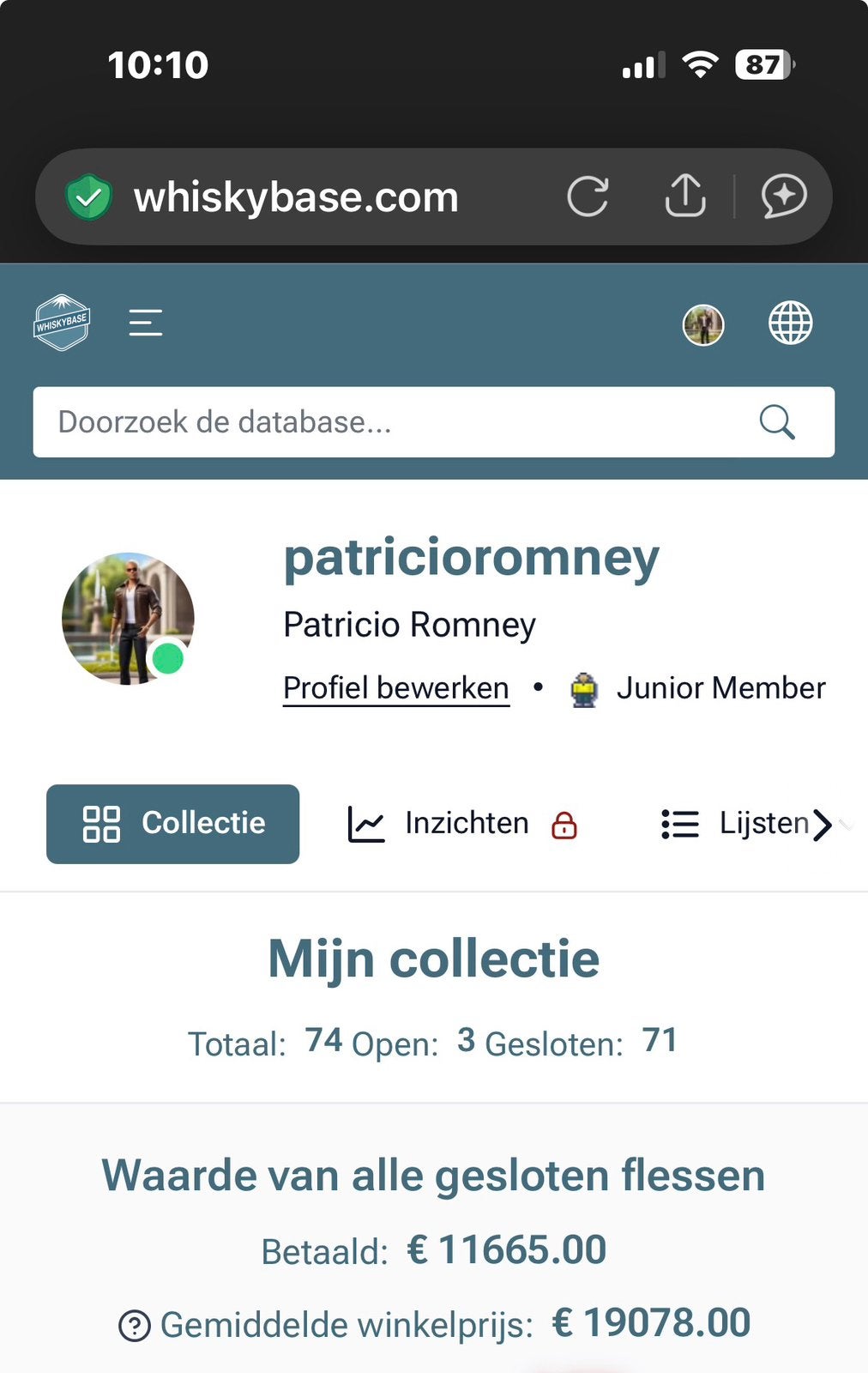 Leuke whisky collectie te koop, Ophalen