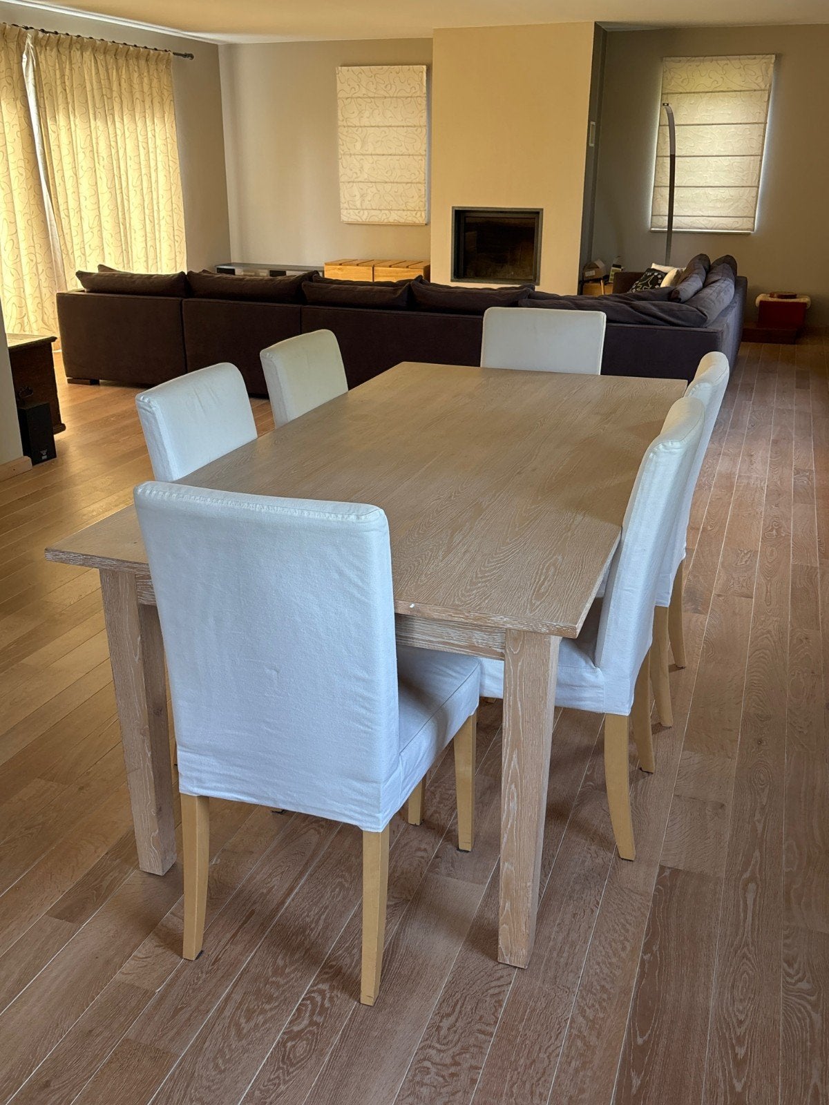 table à manger avec chaises, Enlèvement, Comme neuf, 4 à 6 chaises