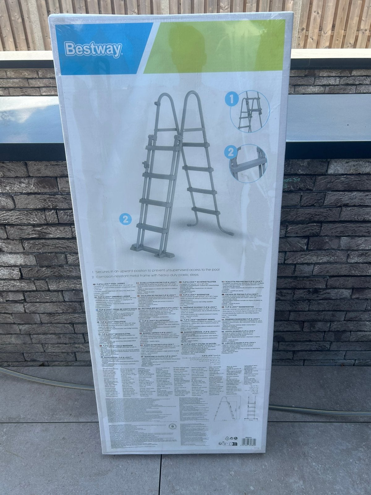 Zwembad ladder bestway 122cm, Ophalen, Nieuw, Opzetzwembad, 120 cm of meer