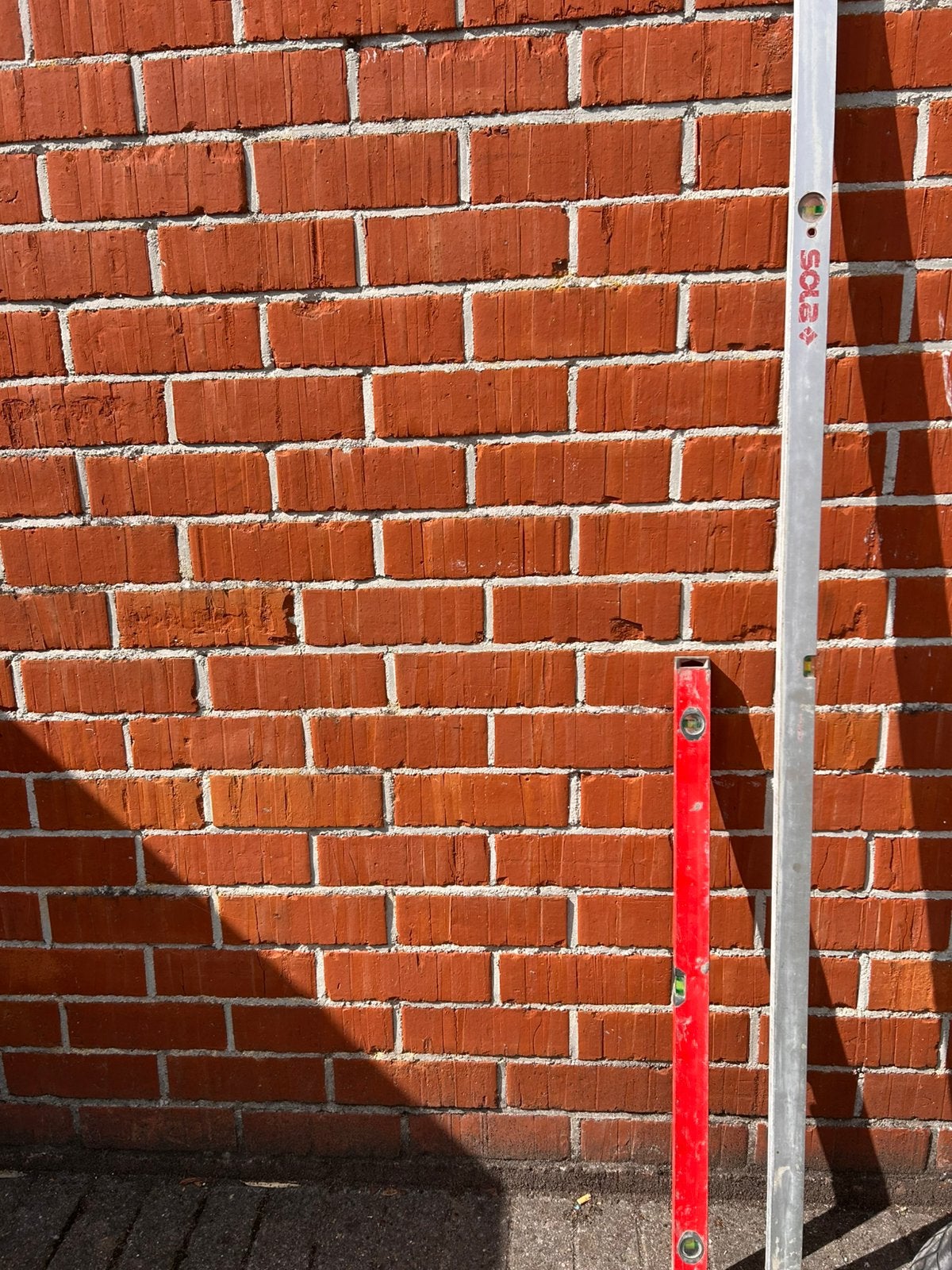 Kleine waterpas en grote waterpas, Doe-het-zelf en Bouw, Meetapparatuur, Ophalen, Zo goed als nieuw