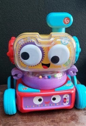 Fisher price robot, Ophalen of Verzenden, Zo goed als nieuw, Overige typen, Met licht