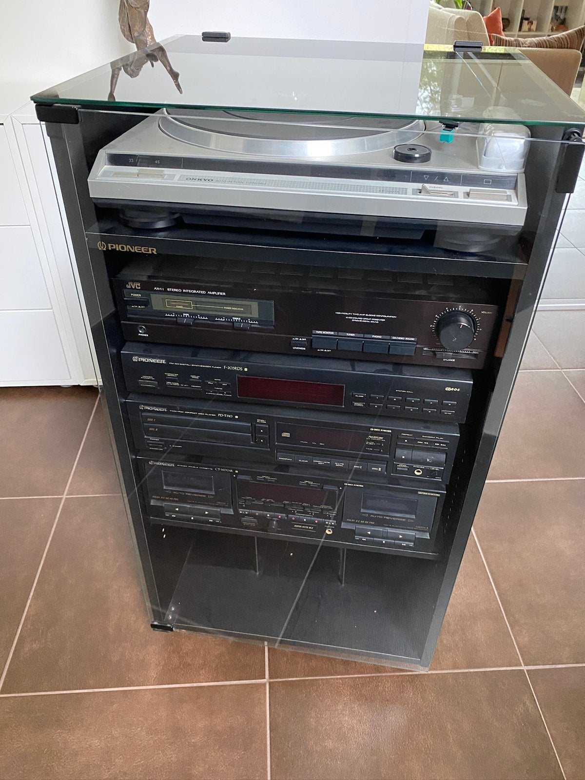 Vintage hifi-keten, TV, Hi-fi & Vidéo, Enlèvement, Comme neuf, Lecteur CD, Autres marques