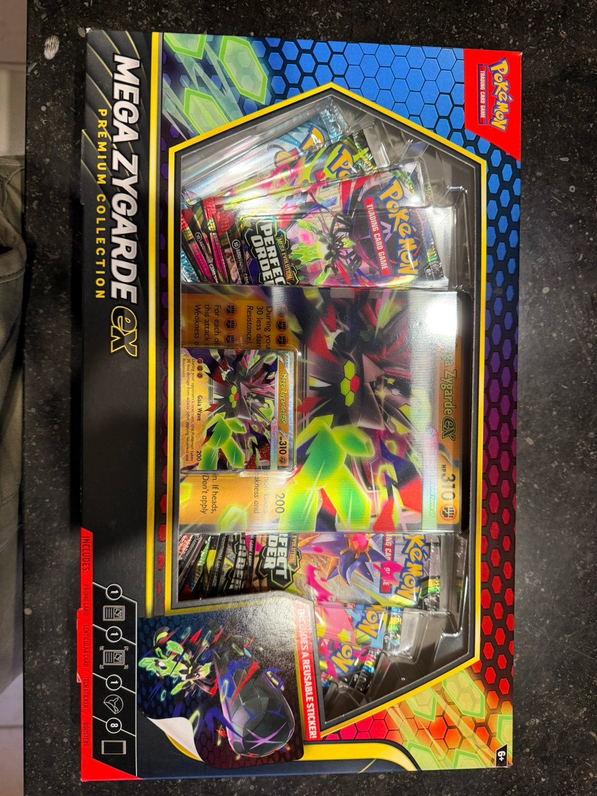 Boîte de collection Pokémon Mega Zygarde EX Premium, Enlèvement ou Envoi, Comme neuf, Autres types, Foil