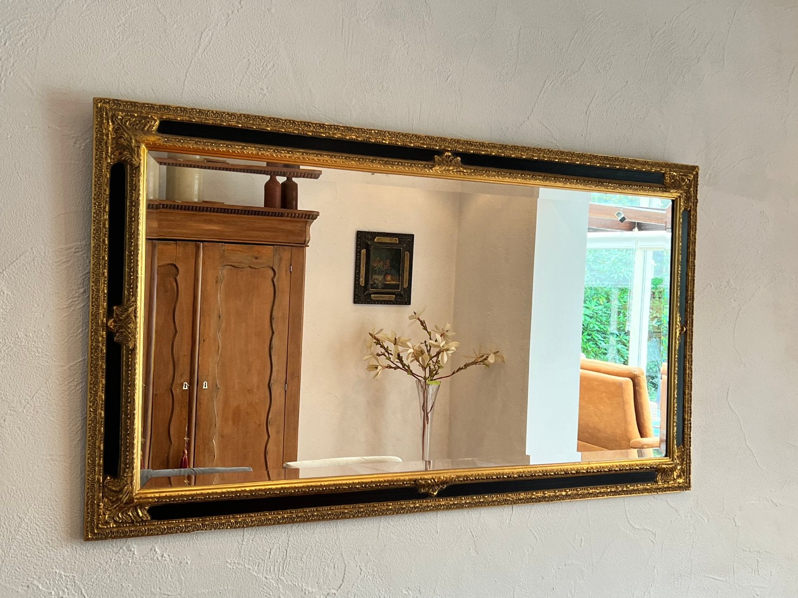 Spiegel barok style, Ophalen, Rechthoekig, 100 tot 150 cm, Minder dan 100 cm