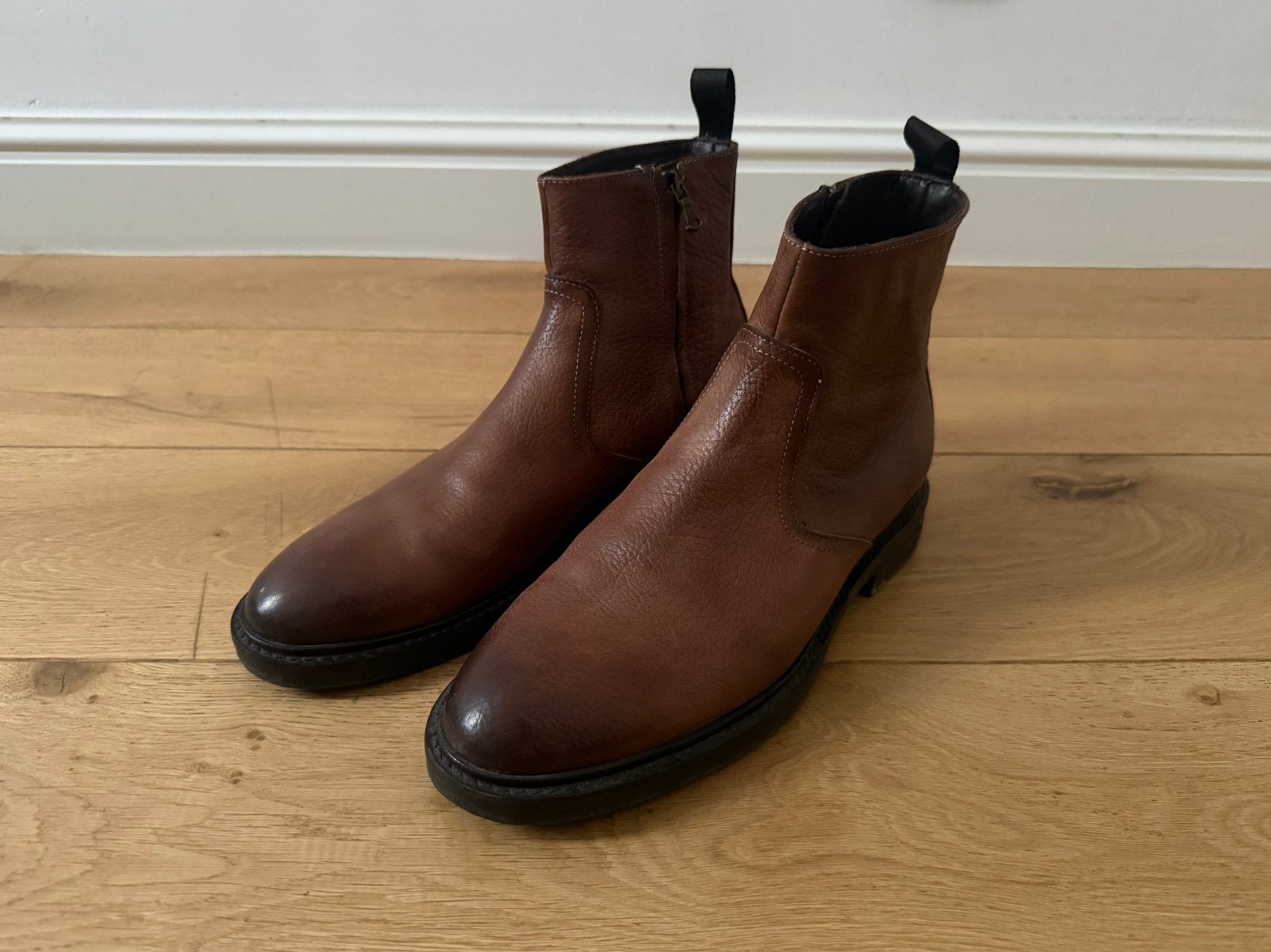 Leren enkellaarzen I Maschi, Kleding | Heren, Bruin, Boots, Ophalen of Verzenden, Zo goed als nieuw