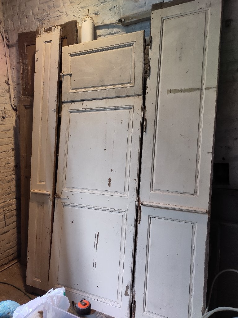 Deur kast decoratief massief hout, Ophalen