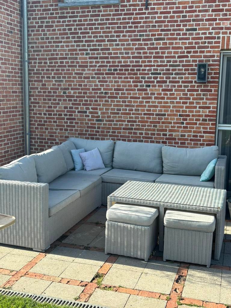Loungeset hoekopstelling, Enlèvement, Sets de jardin
