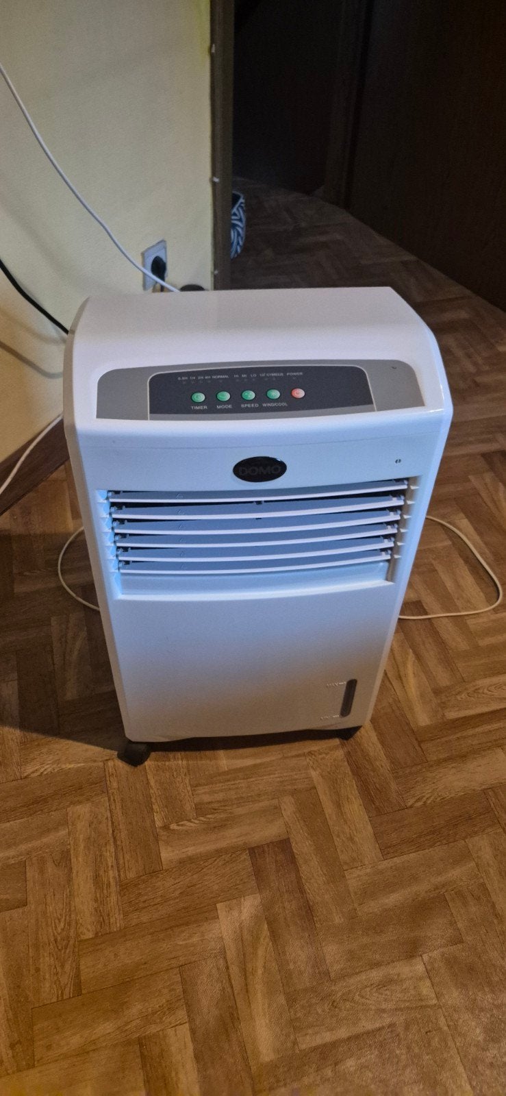 DOMO Luchtkoeler / Aircooler met watertank, Enlèvement ou Envoi, Comme neuf, Refroidissement et Déshumidification, Moins de 60 m³