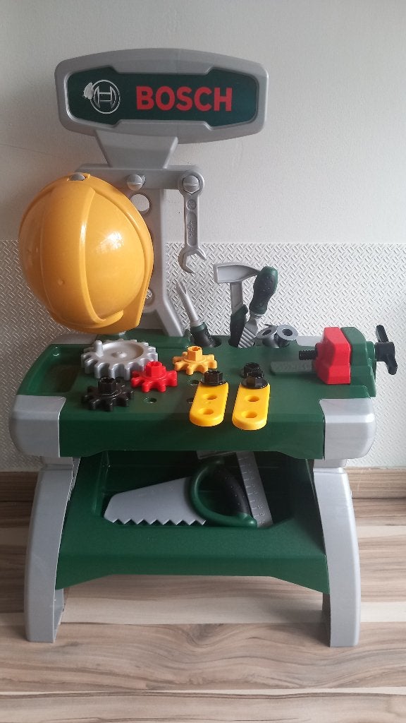 Bosch Junior Speelgoed Werkbank, Kinderen en Baby's, Speelgoed | Educatief en Creatief, Ophalen, Zo goed als nieuw, Bouwen
