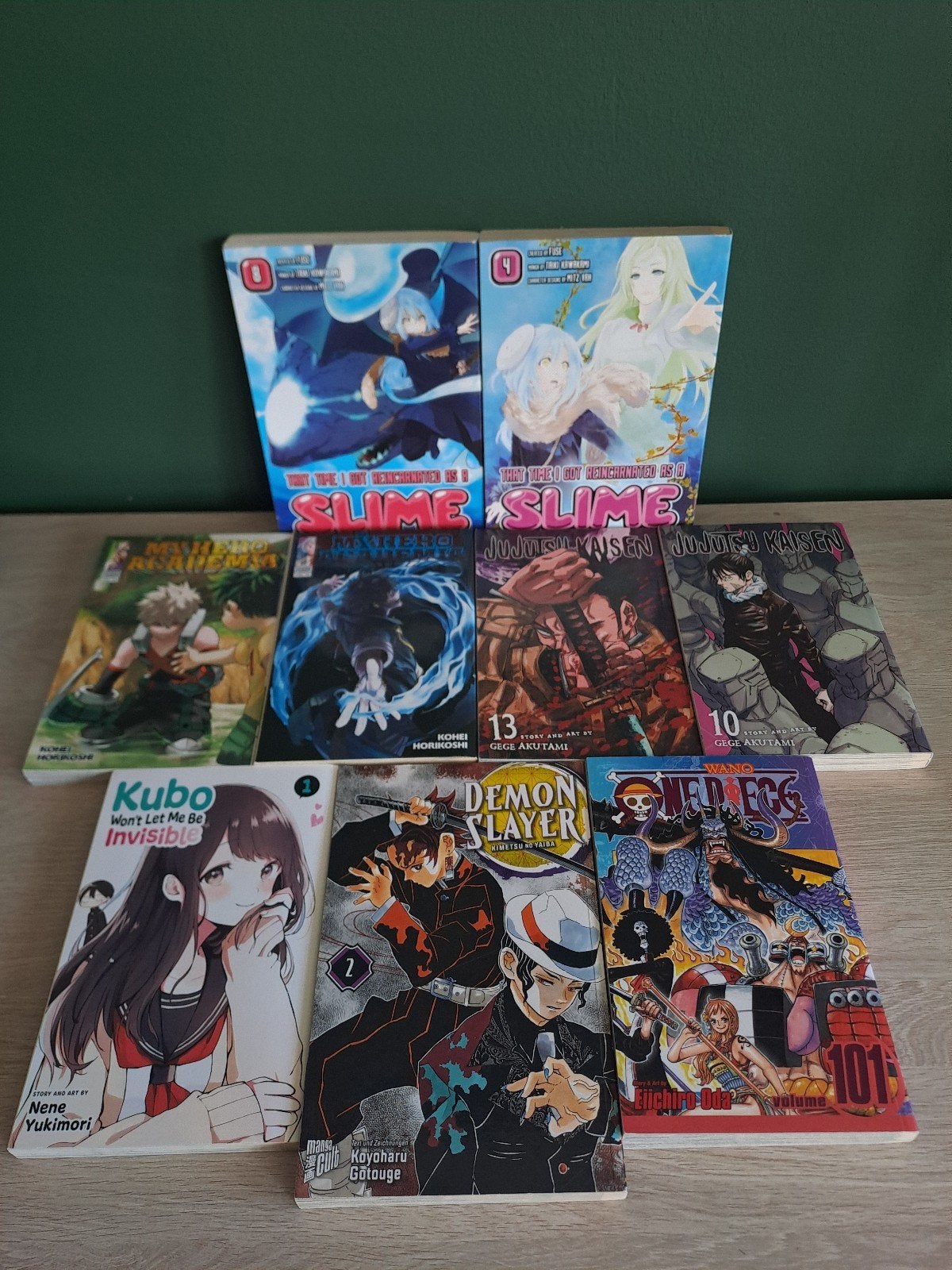 9 Magna Comics paperback Slime, My Hero Academia, Jujutsu .., Boeken, Ophalen
