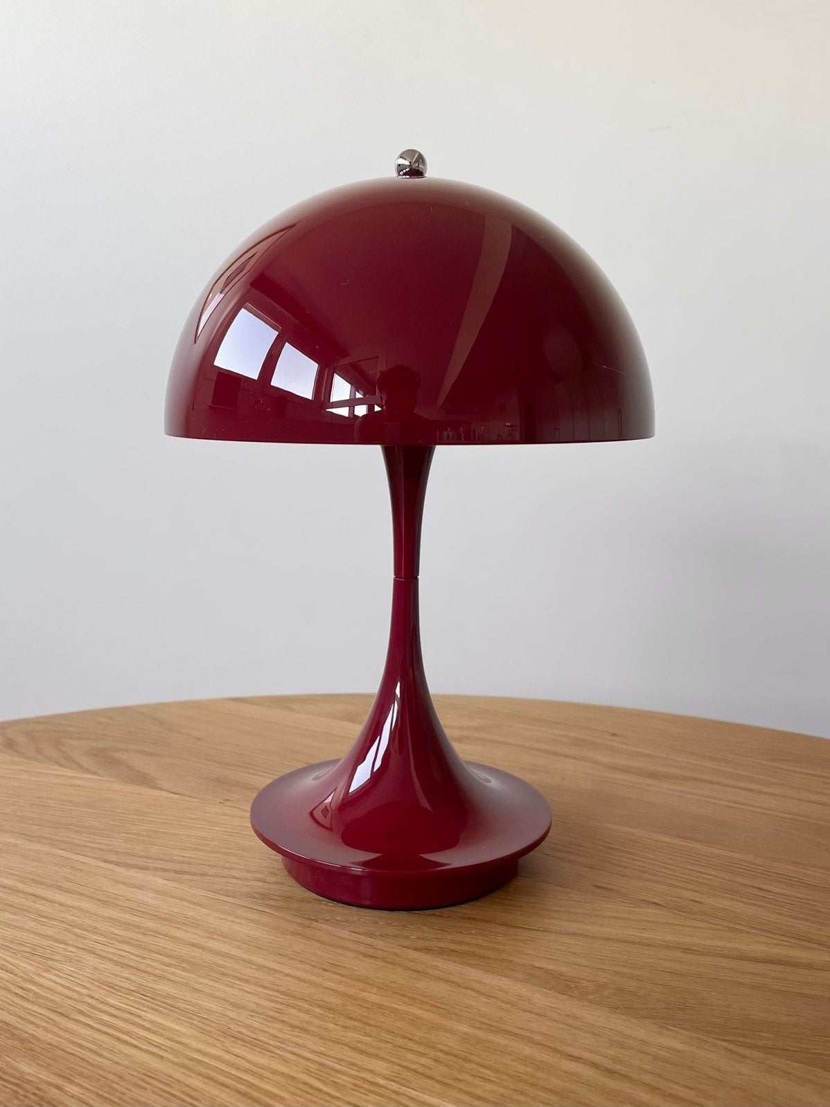 Lampe Louis Poulsen Panthella 160 portable V3 burgundy, Maison & Meubles, Rechargeable, Rouge, Comme neuf, Enlèvement